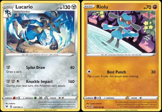 Amazon.com: Pokemon Lucario 120/185 - Vivid Voltage - Rare Trading